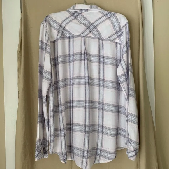 Rails 'Hunter White Coast Blush' plaid button down shirt - Picture 6 of 8